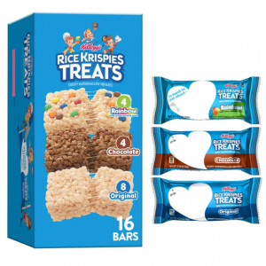 Rice Krispies Treats Crispy Marshmallow Squares, Variety Pack, 12.1oz Box (16 Bars) @ Amazon