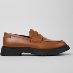 50% Off Walden Brown leather loafers for men @ Camper