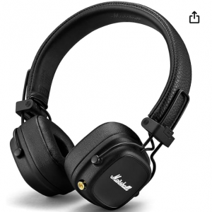 47% off Marshall Major IV On-Ear Bluetooth Headphone, Black @Amazon