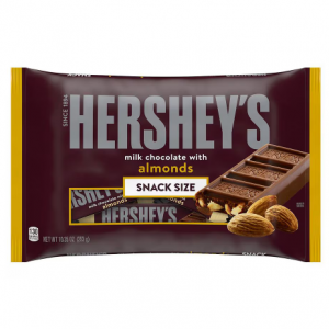 HERSHEY'S 袋装杏仁牛奶巧克力万圣节糖果 10.35 oz
