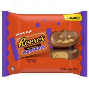 REESE'S 花生酱南瓜、万圣节糖果、大袋牛奶巧克力 16.2 oz