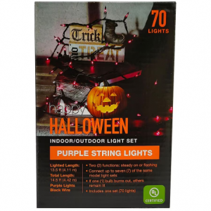 万圣节快乐灯串 1袋