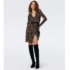 Diane von Furstenberg EU - Luella Wool Wrap Dress In Rockn Rose for €603