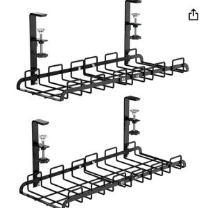 50% off iSPELCE Under Desk Cable Management - 2 Pack @Amazon