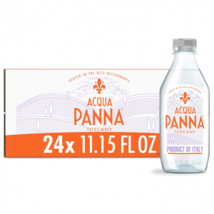 Acqua Panna Natural Spring Water, 11.15 FL OZ Plastic Water Bottles (24 Count) @ Amazon