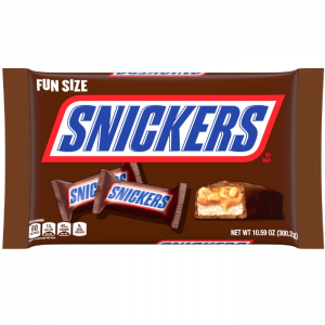 SNICKERS Original Chocolate Candy Bars, Fun Size, Halloween Candy, 10.59 oz Bag @ Amazon