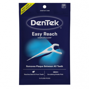 DenTek Complete Clean Easy Reach Floss Picks, No Break & No Shred Floss, 75 Count @ Amazon