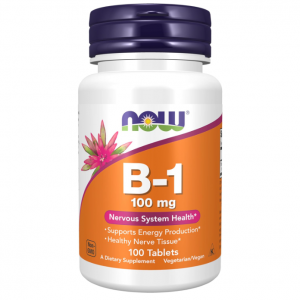 NOW Foods Supplements, Vitamin B-1 100 mg, Energy Production, 100 Tablets @ Amazon