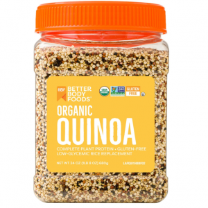 BetterBody Foods Organic Quinoa, Vegan, 24 ounce @ Amazon