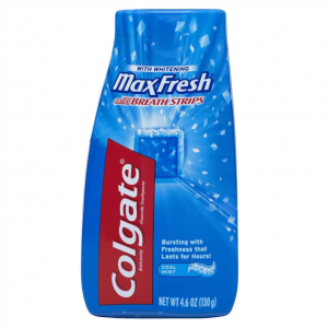 Colgate Max Fresh Liquid Toothpaste with Mini Breath Strips, Cool Mint, 4.6 oz @ Amazon