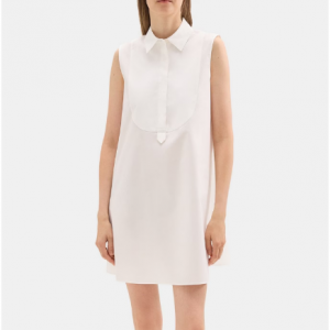 76% Off Sleeveless Tunic Dress in Cotton Poplin @ Theory Outlet