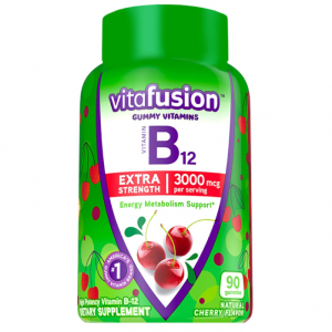 Vitafusion Extra Strength Vitamin B12 Gummy Vitamins, Cherry Flavored, 90 Count @ Amazon