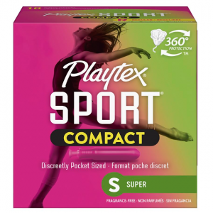 Playtex 運動係列無香型衛生棉條 量多型 18支 @ Amazon