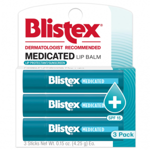 Blistex Medicated Lip Balm, 0.15 Ounce (Pack of 3) @ Amazon