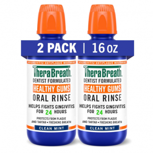 TheraBreath Healthy Gums Periodontist Formulated, 16 Ounce (Pack of 2) @ Amazon