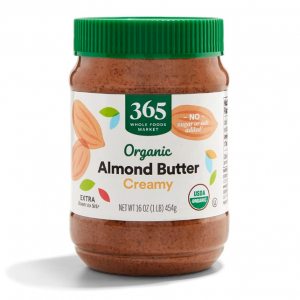 365 by Whole Foods Market, Organic Creamy Almond Butter, 16 Ounce @ Amazon