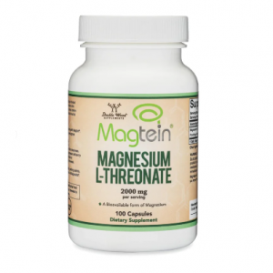 Double Wood Supplements Magnesium L-Threonate (Magtein) Supplement (100 x 500 mg Capsules)