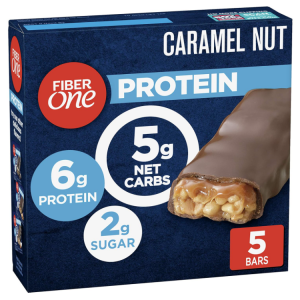 Fiber One Chewy Protein Bars, Caramel Nut, Protein Snacks, 1.17 oz, 5 ct @ Amazon