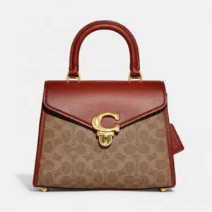 30% Off Sammy Top Handle Bag In Signature Canvas @ Coach 