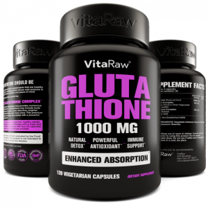 VitaRaw 1000mg Glutathione for Immune Support - 120 Vegetarian Capsules @ Amazon