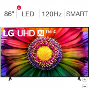 Costco - LG 75" UR8000 4K HDR 120Hz webOS 智能電視 2023款，現價$599.99