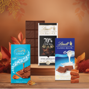 25% Off All Select LINDOR and Chocolate Bars @ Lindt