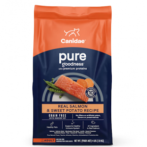 Canidae Pure 真鲑鱼和红薯配方成年犬粮, 4 lbs.