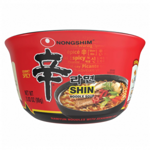 Nongshim Shin Bowl Noodle Soup, Gourmet Spicy, 3.03 Ounce (Pack of 12) @ Amazon