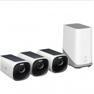 $100 off eufy Security - eufyCam 3 3-Camera Indoor/Outdoor Wireless 4K Security System @Best Buy