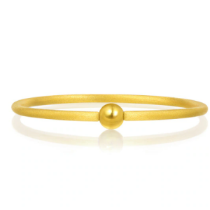 Chow Sang Sang Charme 999.9 黃金磨砂手鐲