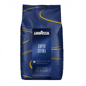 Lavazza Super Crema Whole Bean Coffee Blend, light-Medium Espresso Roast, 2.2 Pound @ Amazon