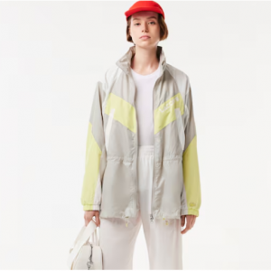 Lacoste Women's Oversized Adjustable Waiste Colorblock Jacket