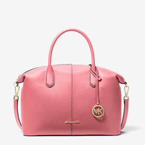 Michael Kors Hyde Large Pebbled Leather Satchel