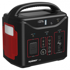 Tenergy Power - Tenergy T600 便攜式充電站，600Wh 備用鋰電池，帶 500W 交流電源插座，現價$499.99