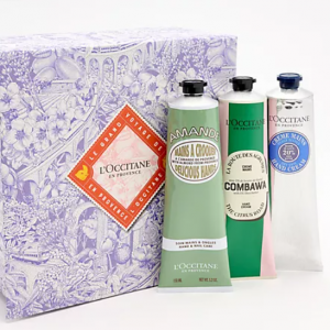 L'Occitane Holiday Edition Jumbo Hand Cream Trio w/ Box @ QVC