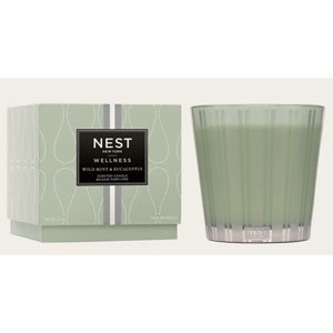 野薄荷和桉树三芯蜡烛