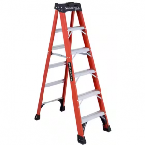 Louisville Ladder 6 ft. Fiberglass Step Ladder with 375 lbs. Load Capacity Type IAA Duty Rating