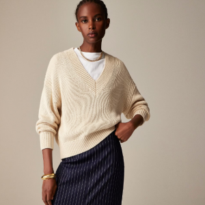 J.Crew Relaxed V領針織衫