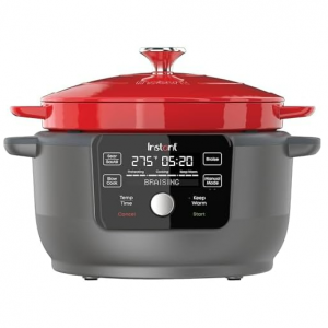 Instant Pot 6夸脱原形电动荷兰锅 @ woot，重型搪瓷铸铁锅可拆卸