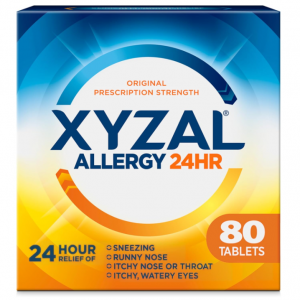 Xyzal Allergy Pills, 24-Hour Allergy Relief, 80-Count, Original Prescription Strength @ Amazon