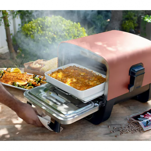 Ninja Woodfire 8-in-1 Outdoor Oven & Smoker with Pizza Peel & Cover @ QVC