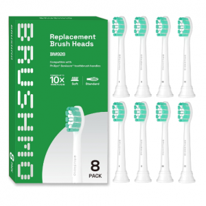 Brushmo Replacement Toothbrush Heads Compatible with Sonicare Electric Toothbrush 8 Pack @ Amazon