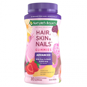 Nature's Bounty Optimal Solutions Advanced Hair, Skin & Nails Gummies, 80 count @ Amazon