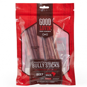 Good Lovin' 传统牛肉棒狗咬胶 2.4 oz., Count of 6