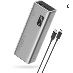 9% off CUKTECH 15 Power Bank, 100W 20000mAh Portable Laptop Charger @Amazon