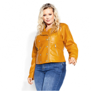 80% Off Megan Jacket - caramel @ City Chic