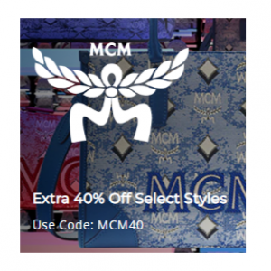 Extra 40% Off MCM @ SHOP SIMON