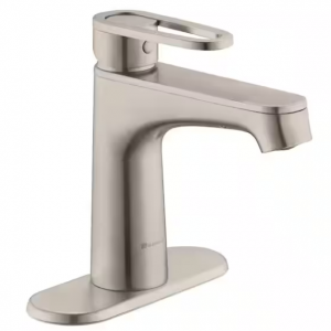 Glacier Bay Kendrick Single Hole Single-Handle Bathroom Faucet in Brushed Nickel