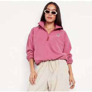 This Week Only! Snag $23 Fleece Half Zip @ Old Navy