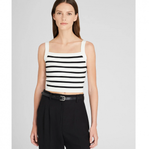 Club Monaco 女士短款条纹针织衫